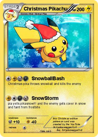 Pokemon Christmas Pikachu