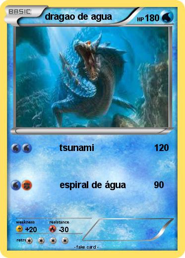 Pokemon dragao de agua