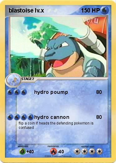 Pokemon blastoise lv.x