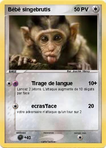 Pokemon Bébé singebrutis