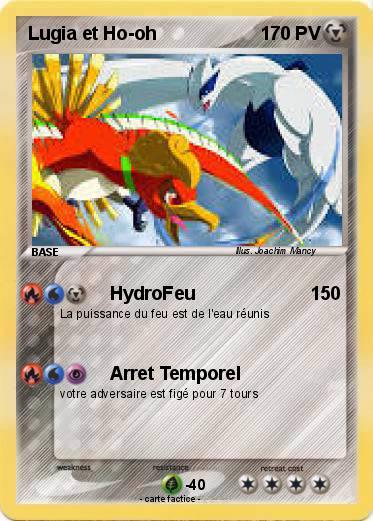 Pokemon Lugia et Ho-oh