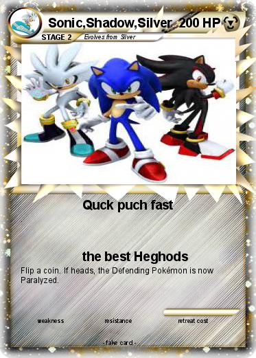 Pokemon Sonic,Shadow,Silver
