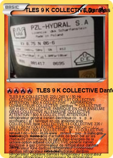 Pokemon TLES 9 K COLLECTIVE Danfoss ™