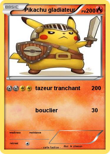 Pokemon Pikachu gladiateur