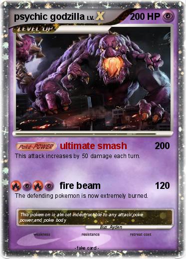 Pokemon psychic godzilla