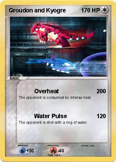 Pokemon Groudon and Kyogre