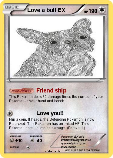 Pokemon Love a bull EX