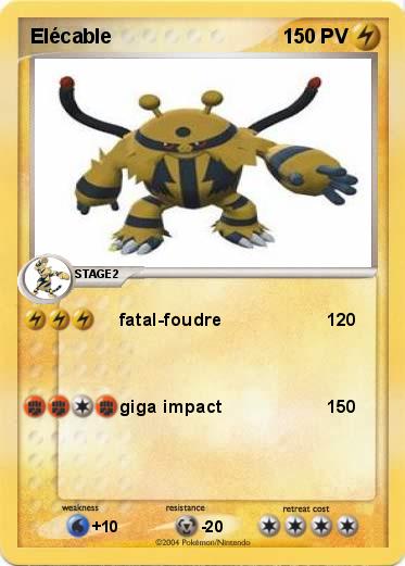 Pokemon Elécable