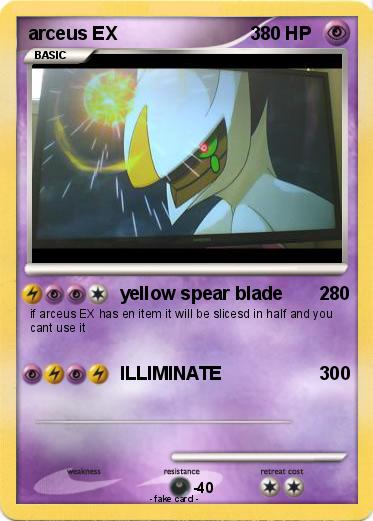 Pokemon arceus EX                          3