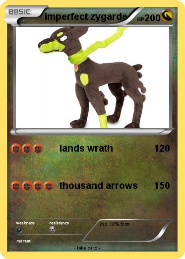 Pokemon imperfect zygarde