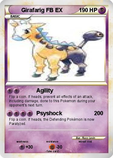 Pokemon Girafarig FB EX