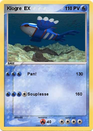 Pokemon Kiogre  EX