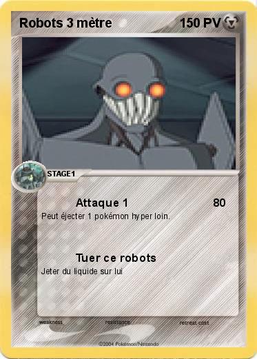 Pokemon Robots 3 mètre