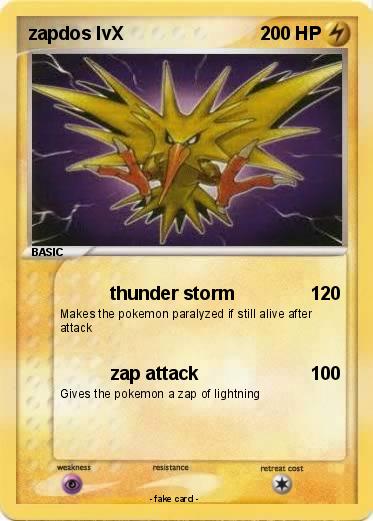 Pokemon zapdos lvX