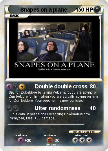 Pokemon Snapes on a plane