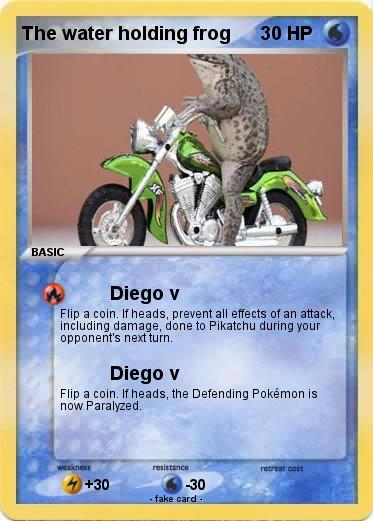 Pokemon The water holding frog