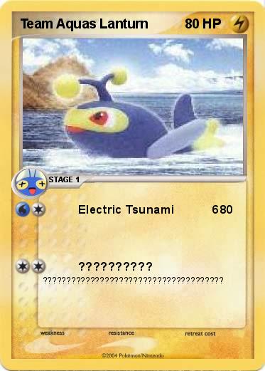 Pokemon Team Aquas Lanturn