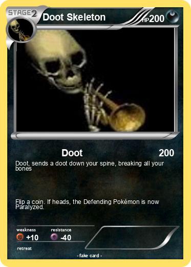 Pokemon Doot Skeleton