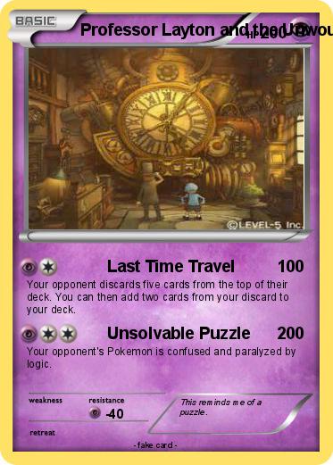 Pokemon Professor Layton and the Unwound Future