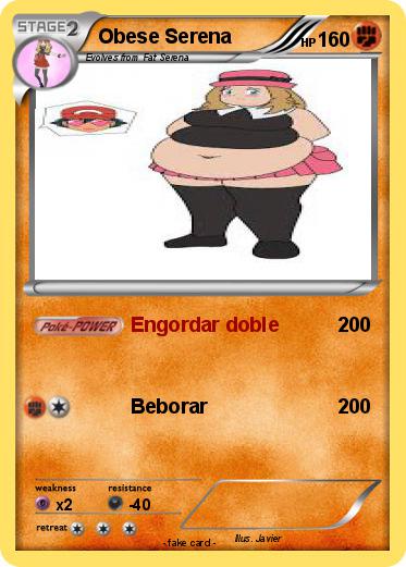 Pokemon Obese Serena