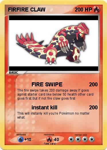 Pokemon FIRFIRE CLAW