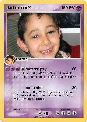 Pokemon Jad ex niv.X