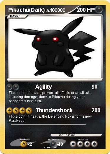 Pokemon Pikachu(Dark)