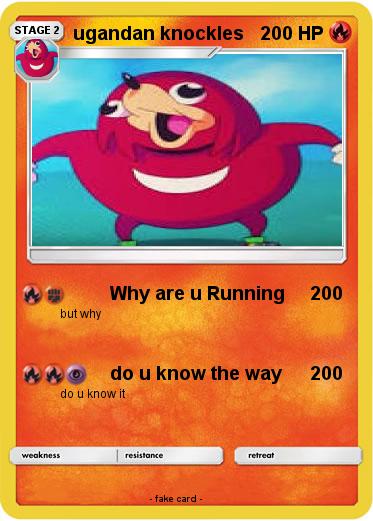Pokemon ugandan knockles