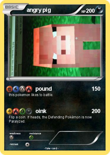 Pokemon angry pig
