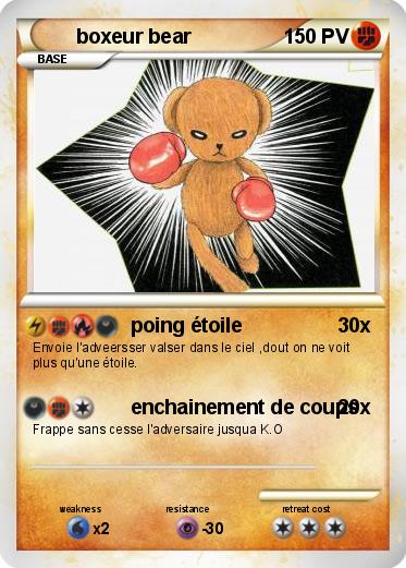 Pokemon boxeur bear