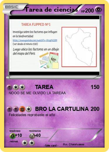 Pokemon Tarea de ciencias