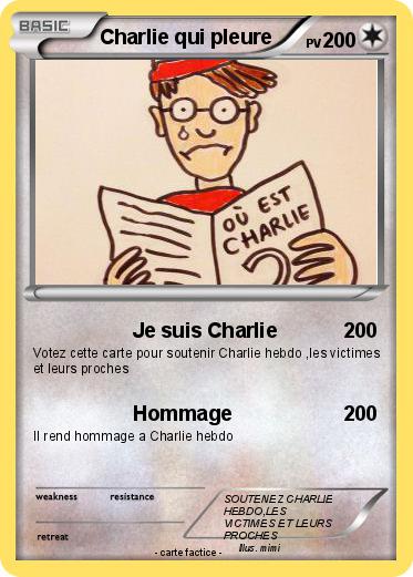 Pokemon Charlie qui pleure