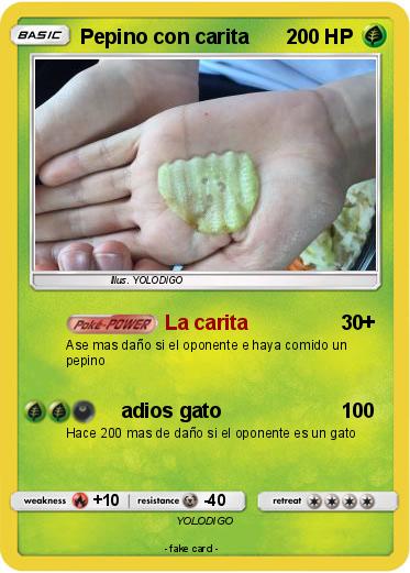 Pokemon Pepino con carita