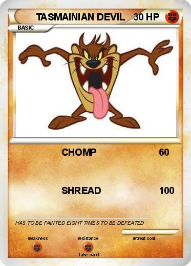 Pokemon TASMAINIAN DEVIL
