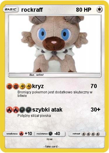 Pokemon rockraff