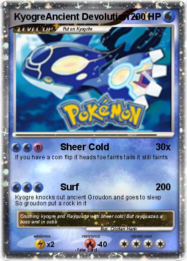 Pokemon KyogreAncient Devolution