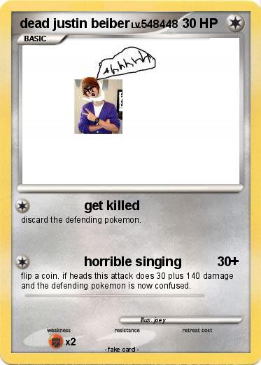 Pokemon dead justin beiber