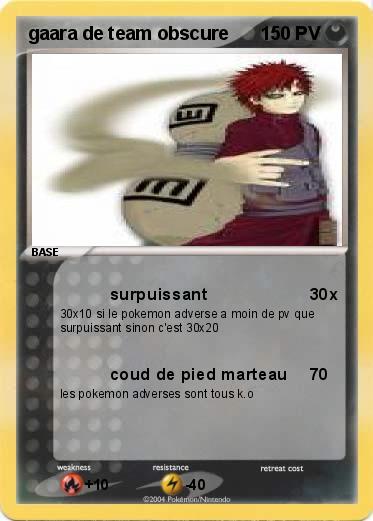 Pokemon gaara de team obscure