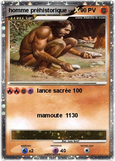 Pokemon homme préhistorique