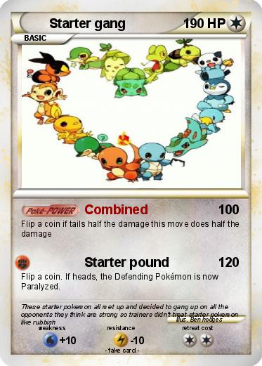 Pokemon Starter gang
