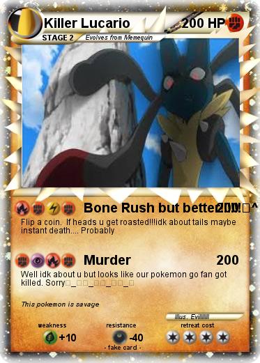 Pokemon Killer Lucario
