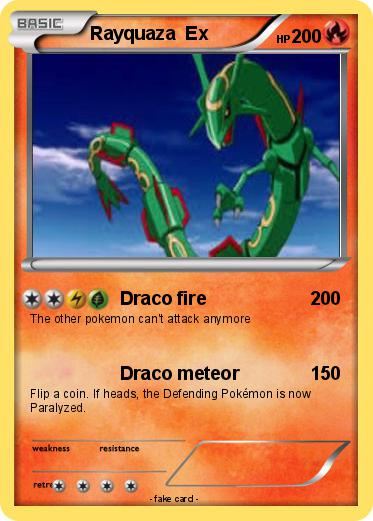 Pokemon Rayquaza  Ex