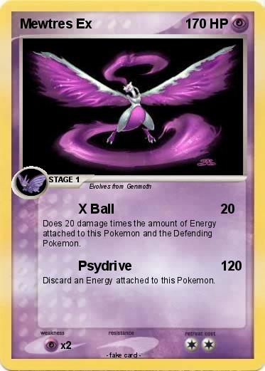 Pokemon Mewtres Ex