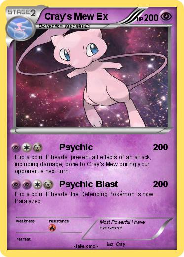 Pokemon Cray's Mew Ex