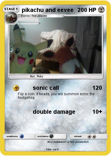 Pokemon pikachu and eevee