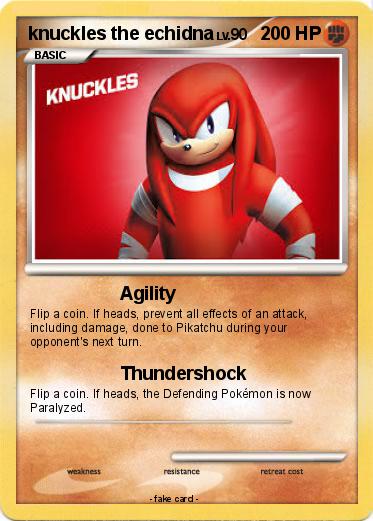Pokemon knuckles the echidna