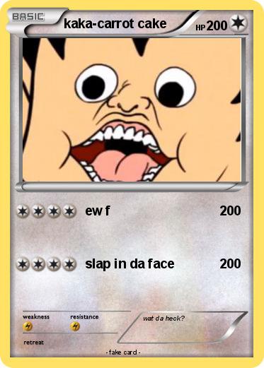 Pokemon kaka-carrot cake