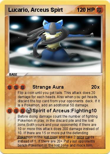 Pokemon Lucario, Arceus Spirt