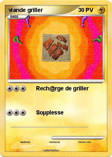 Pokemon viande griller