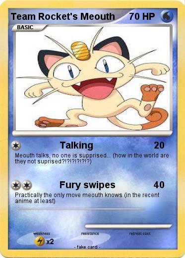 Pokemon Team Rocket's Meouth